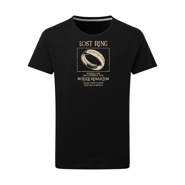 T-shirt homme Lost Ring - T-shirt original avec un design mystique Dark Black 2XL