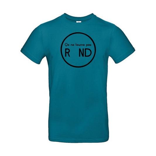 ça ne tourne pas rond ! flex noir B&C - E190 T-shirt|Diva Blue||2XL