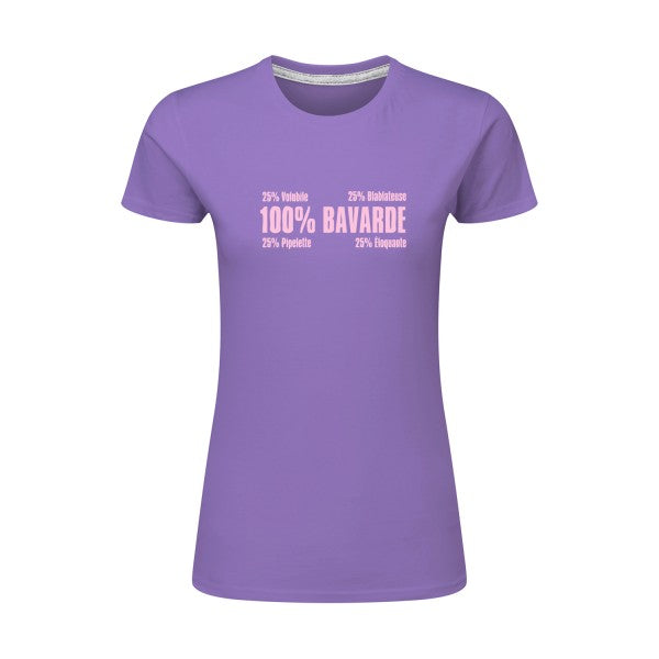 t-shirt Bavarde Rose |T shirt original femme|SG