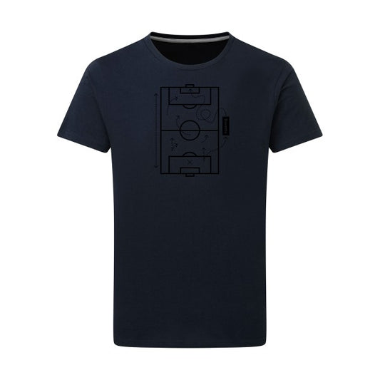 Tactique secrète noir -Flex noir sur T-shirt SG  Navy  5XL