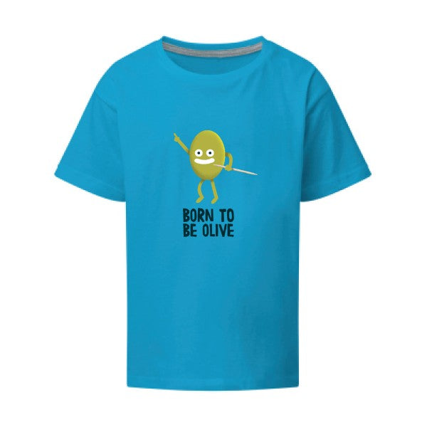 Born to be olive SG - Kids T-shirt enfant Turquoise Taille 152 (11-12/2XL)