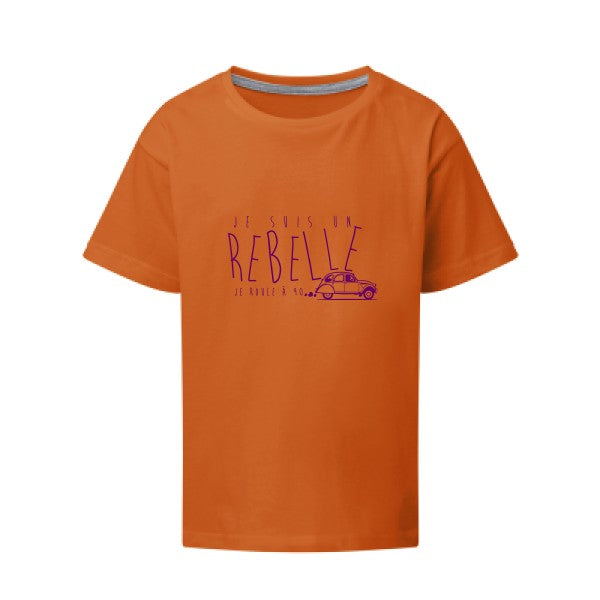 je suis un rebelle Flex Violet SG - Kids T-shirt enfant Orange Taille 152 (11-12/2XL)