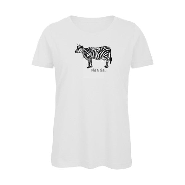 drole-de-zebre- - t-shirt original femme White