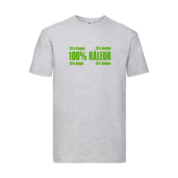 T-shirt|Râleur |Vert pomme|Fruit of the loom 205  G