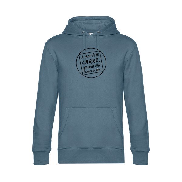 Cercle-vicieux sweat shirt original nordic blue flex Noir impression Face