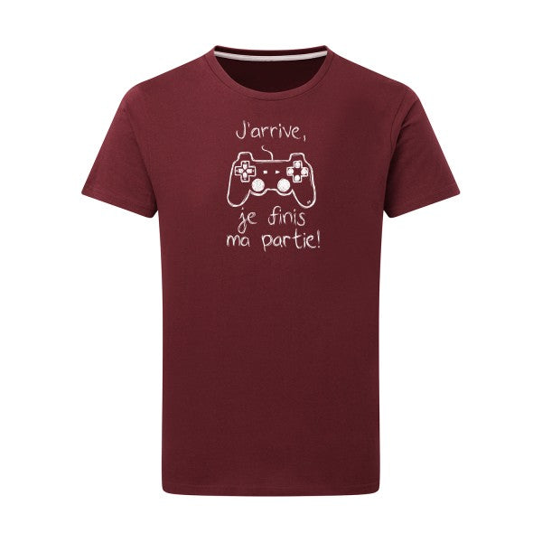 J'arrive...  Tshirt original Burgundy  2XL