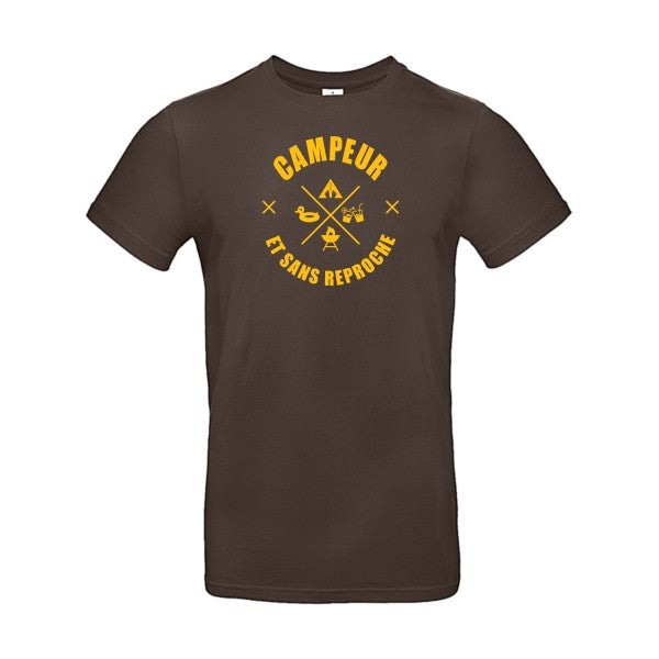 CAMPEUR...Flex jaune or- T-shirt E190|Brown||2XL