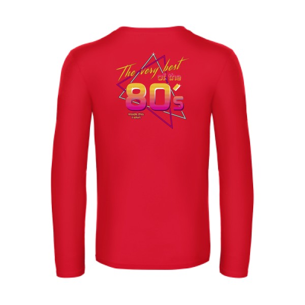 annee-80s-t-shirt-manches-longues-original-humour -Red