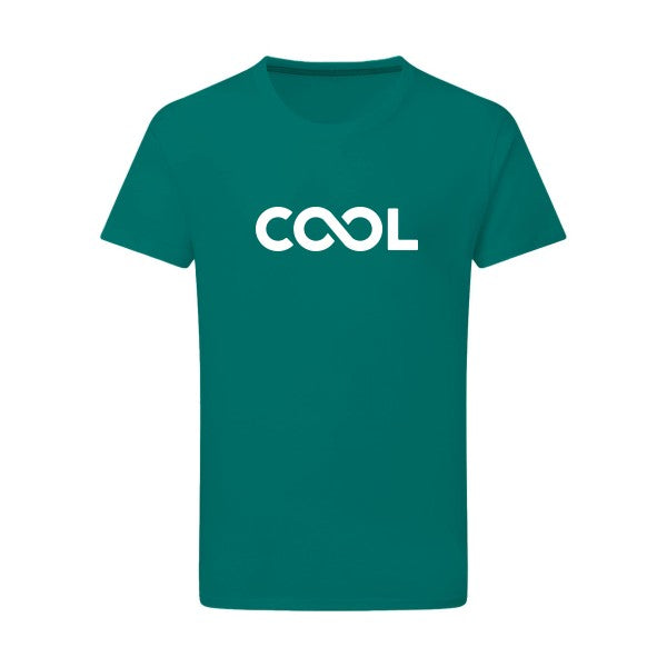 Infiniment cool Blanc -Flex Blanc sur T-shirt SG  Emerald Green  2XL