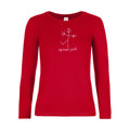 t-shirt lsl femme First-Selfie Red flex Rose