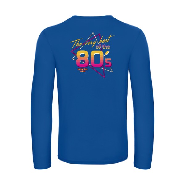 annee-80s-t-shirt-manches-longues-original-humour -Royal Blue