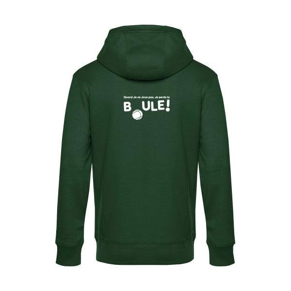 Perdre-la-boule sweat shirt original Bottle Green flex Blanc impression Dos