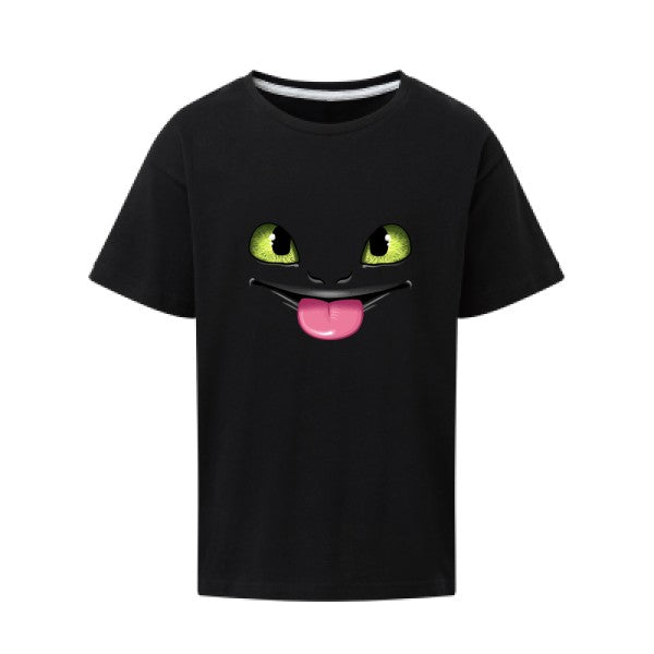 Dragon tongue SG - Kids T-shirt enfant Dark Black Taille 152 (11-12/2XL)