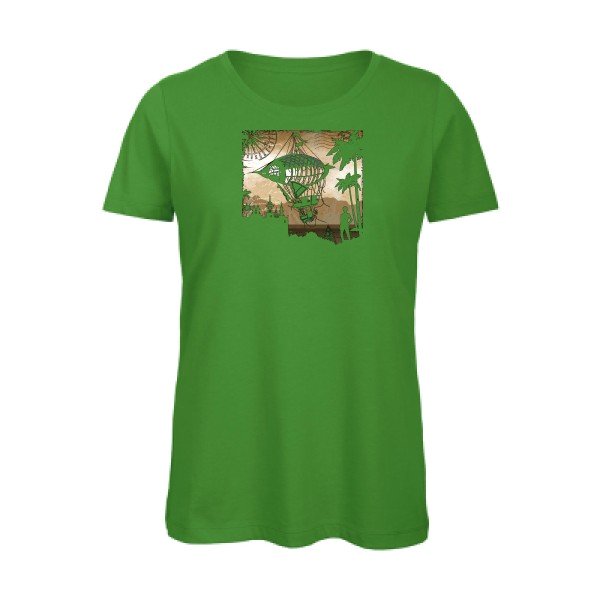 Carnet-de-voyage- - t-shirt original femme Real Green