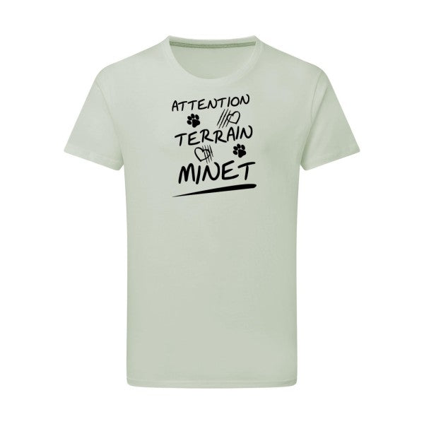 Attention Terrain Minet - Flex noir Tshirt original Pastel Macchiato  2XL