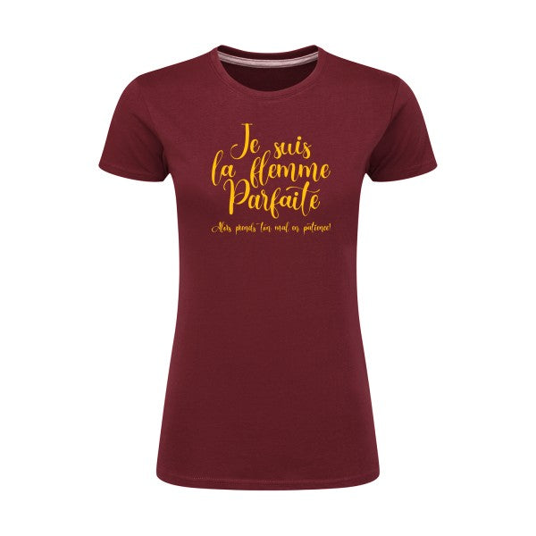 La flemme parfaite | jaune Or |T shirt original femme|SG