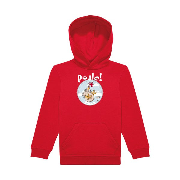 sweat capuche enfant Red Poule-!