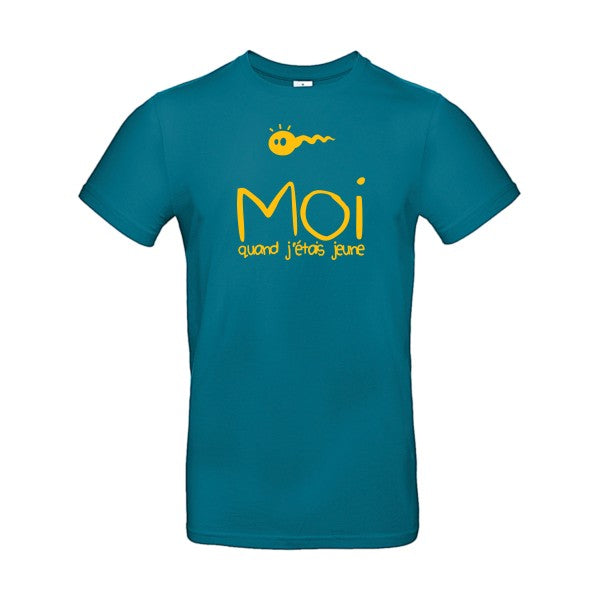 Moi, quand j'étais jeuneFlex jaune or - E190 T-shirt|Diva Blue||2XL