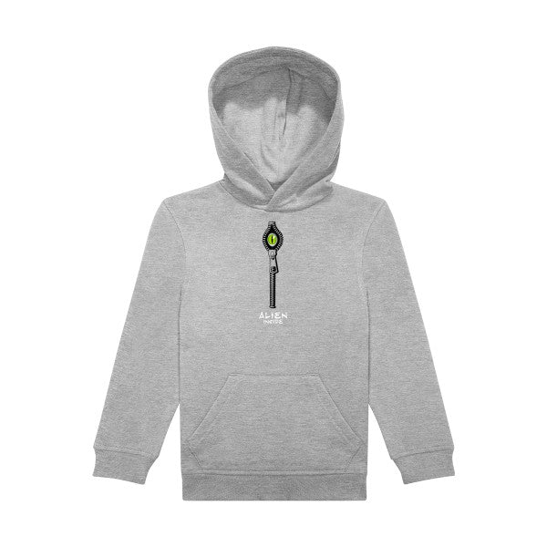 sweat capuche enfant Sports Grey Alien-inside