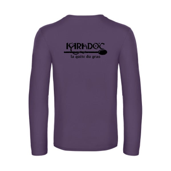 karadoc - t shirt- manches- longues- original- humour- Urban Purple impression Dos