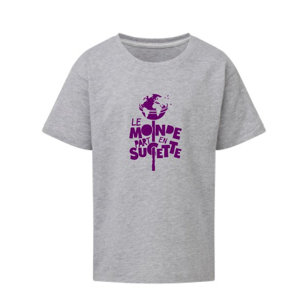 Le Monde part en Sucette Flex Violet SG - Kids T-shirt enfant Light Oxford Taille 152 (11-12/2XL)