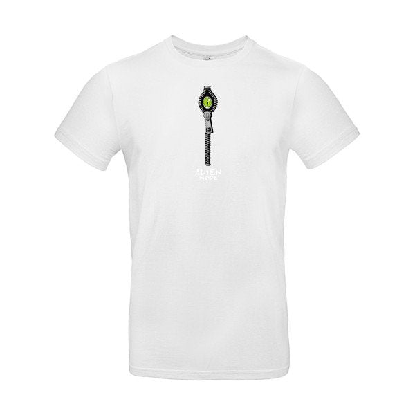 T-shirt humour original Alien Inside T Shirt couleur White