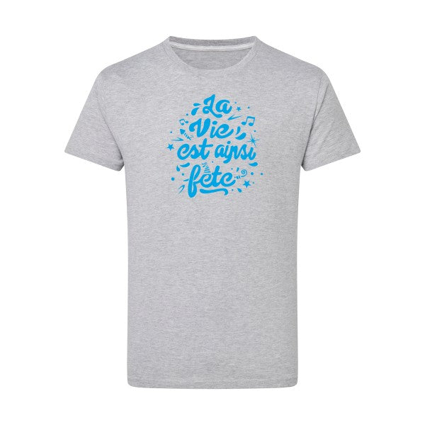 La vie est ainsi fête - Flex bleu clair Tshirt original Light Oxford  5XL