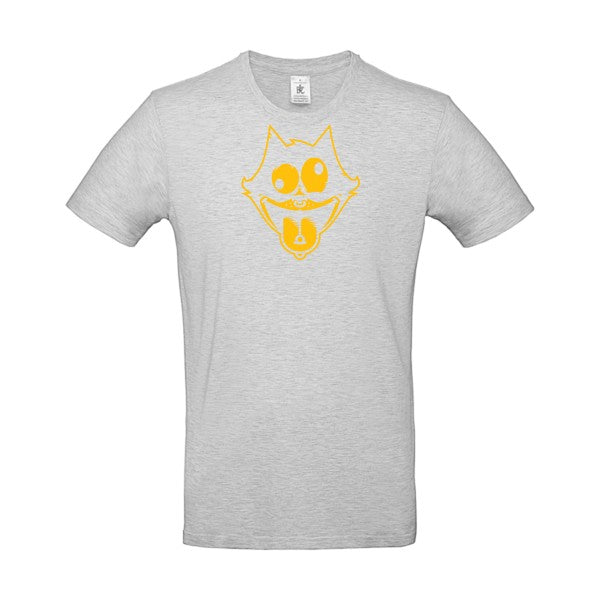 Freak the cat !Flex jaune or - E190 T-shirt|Ash||2XL