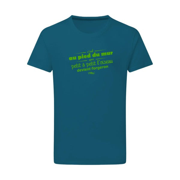 Proverbe à la con vert pomme -Flex vert pomme sur T-shirt SG  Petrol  2XL