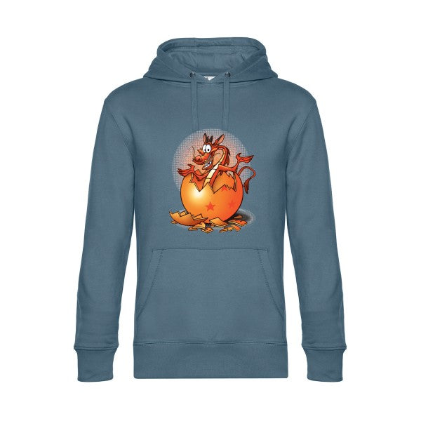 Dragon-surprise- Sweat à capuche original nordic blue - RueDuTeeshirt