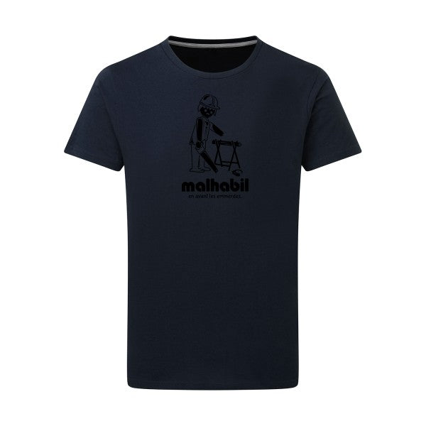 Malhabil... - Flex noir Tshirt original Navy  5XL