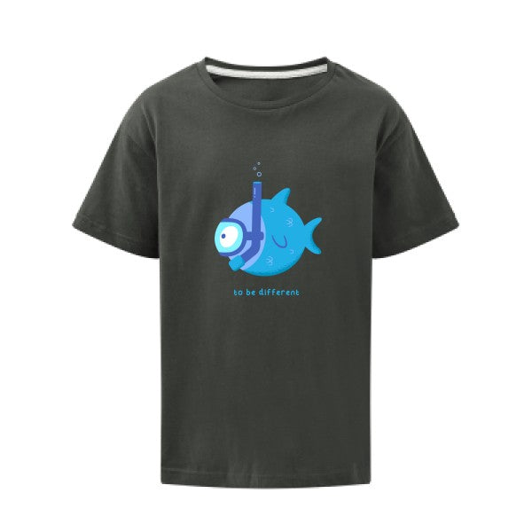 To be different SG - Kids T-shirt enfant Charcoal Taille 152 (11-12/2XL)