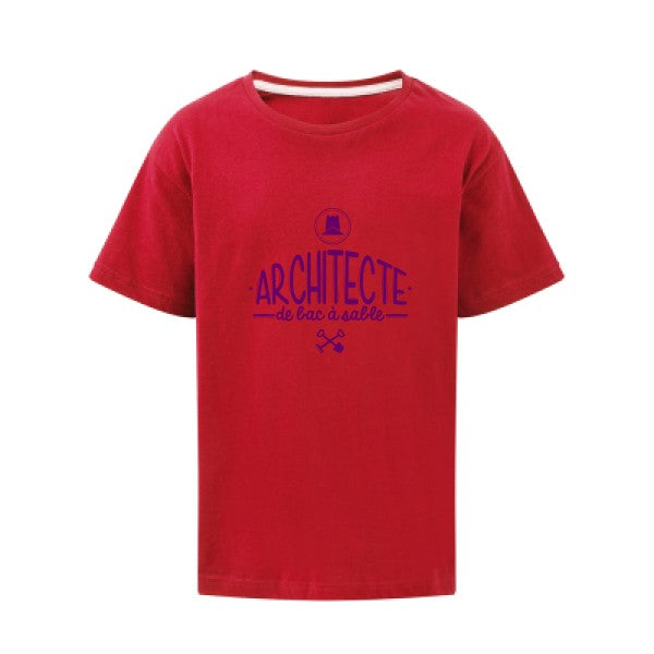 Architecte de bac à sable Flex Violet SG - Kids T-shirt enfant Red Taille 152 (11-12/2XL)