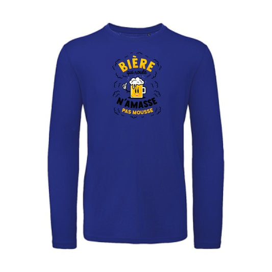 Bière qui roule | T-shirt original LSL Cobalt Blue 2XL