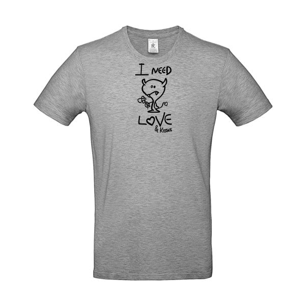 LOVER flex noir B&C - E190 T-shirt|Sport Grey||5XL