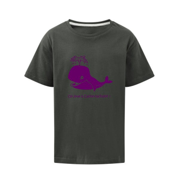 Cache-cachalot Flex Violet SG - Kids T-shirt enfant Charcoal Taille 152 (11-12/2XL)