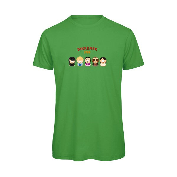 T-shirt humour original Dikkenek Park T Shirt couleur Real Green