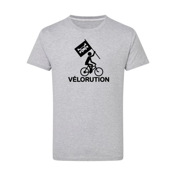 Vélorution - Flex noir Tshirt original Light Oxford  5XL