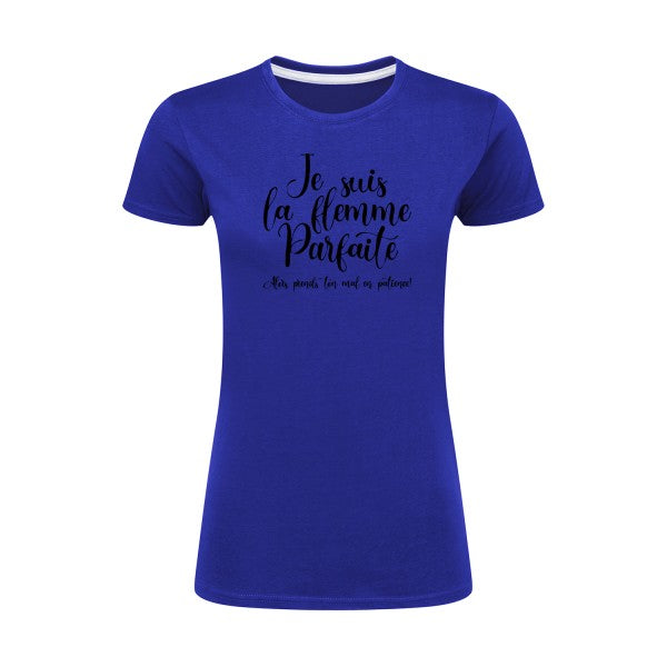 La flemme parfaite | Noir |T shirt original femme|SG