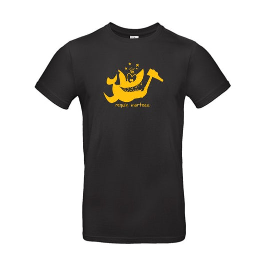 Requin marteauFlex jaune or- T-shirt E190|Black||5XL