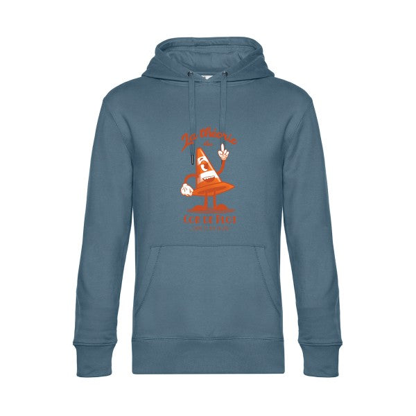Theorie-du-con-de-plot- Sweat à capuche original nordic blue - RueDuTeeshirt