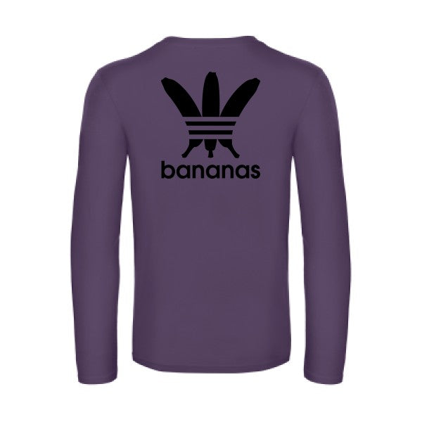 bananas - t shirt- manches- longues- original- humour- Urban Purple impression Dos