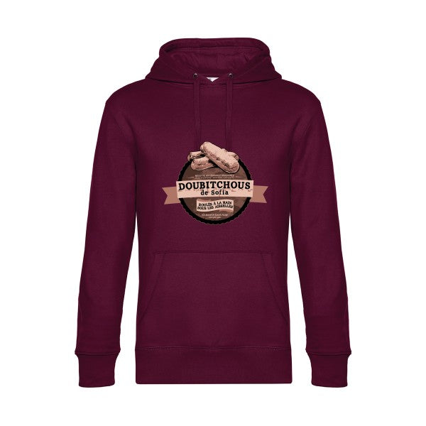 Doubitchous- Sweat à capuche original Burgundy - RueDuTeeshirt