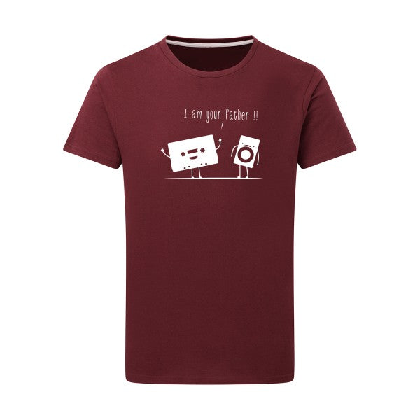 I m your father Blanc -Flex Blanc sur T-shirt SG  Burgundy  2XL