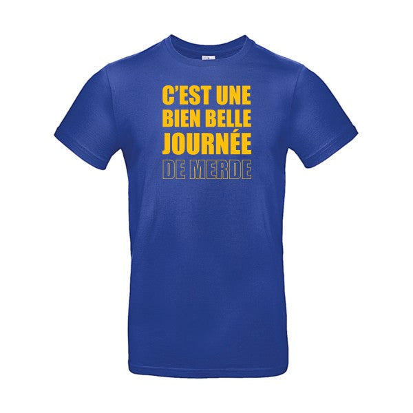 Journée de m...Flex jaune or- T-shirt E190|Cobalt Blue||2XL