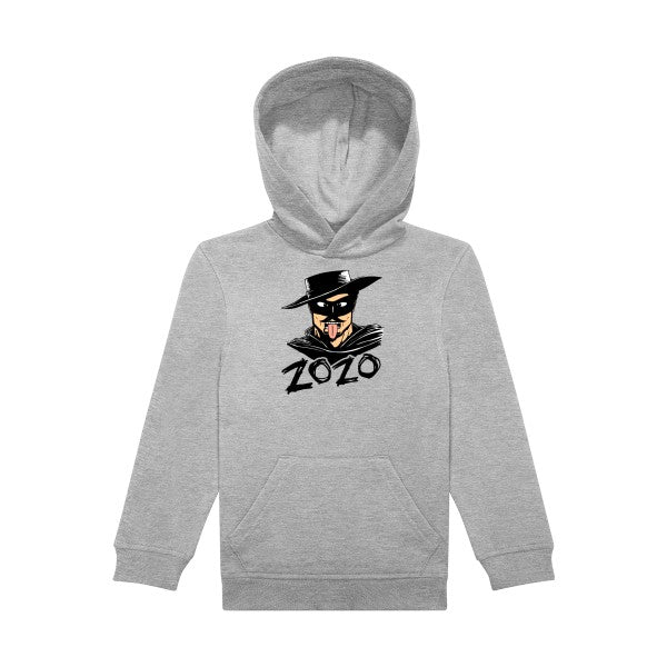 sweat capuche enfant Sports Grey Zozo-!