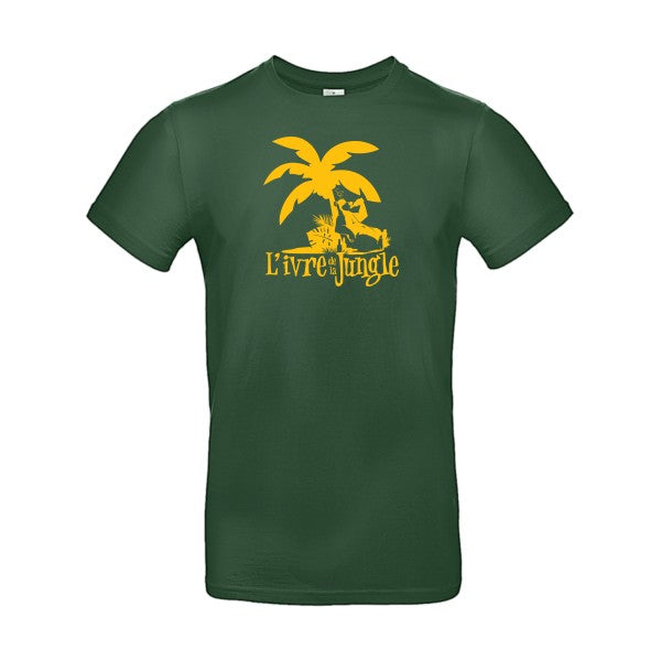 L'ivre de la jungleFlex jaune or - E190 T-shirt|Bottle Green||2XL