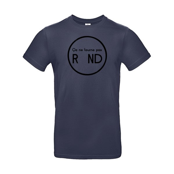 ça ne tourne pas rond ! flex noir B&C - E190 T-shirt|Navy Blue||2XL