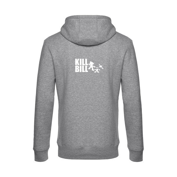 kill-bill sweat shirt original Heather Grey flex Blanc impression Dos