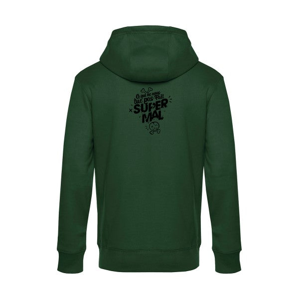 Ce-qui-ne-nous-tue-pas sweat shirt original Bottle Green flex Noir impression Dos
